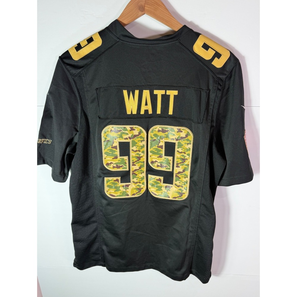 Nike Houston Texans JJ Watt Salute to Service Jersey Black Camo 99 Mens Medium